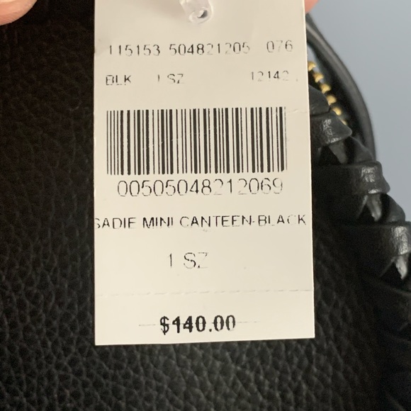 Barney’s NY NEW pebbled leather canteen crossbody - Picture 4 of 9